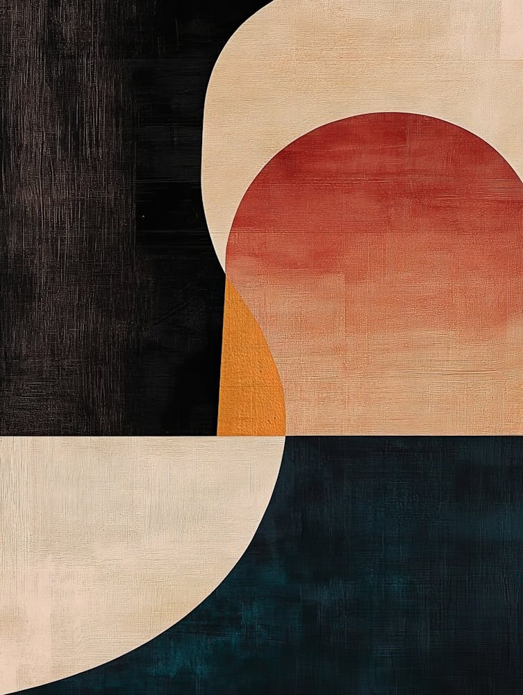 Minimalist Geometric Abstract Organic Colorful Texture