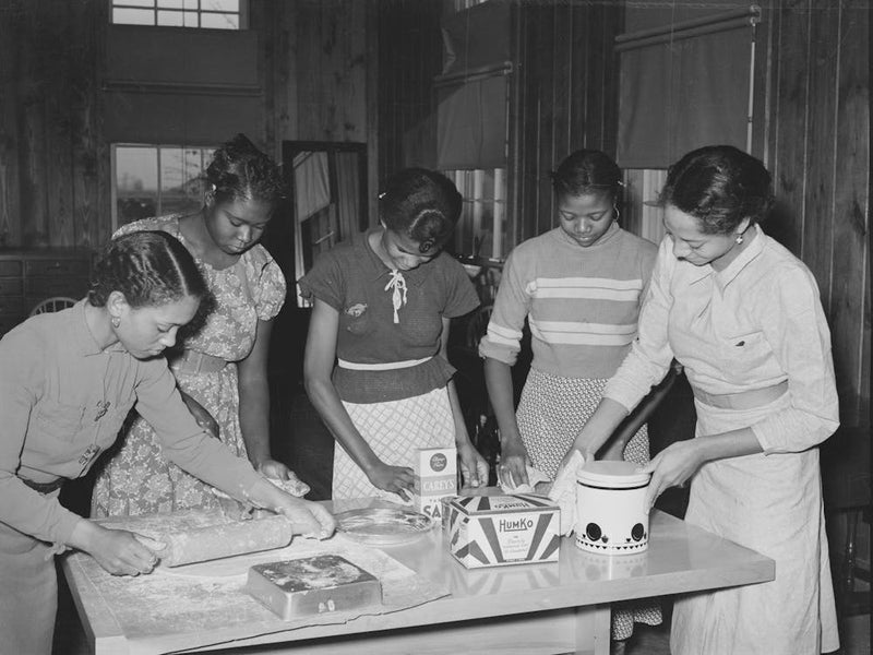 Students At School Receiving Instructions In Pie Making, Lakeview Project, Arkansas By Russell Lee