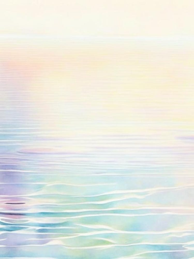 Water Ripples Lake Waterscape Gouache 1