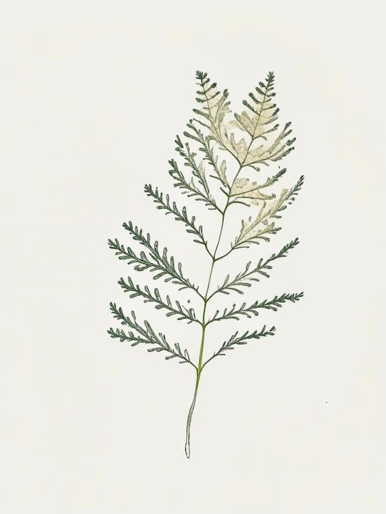 Yarrow Leaf Minimalist Watercolour 2