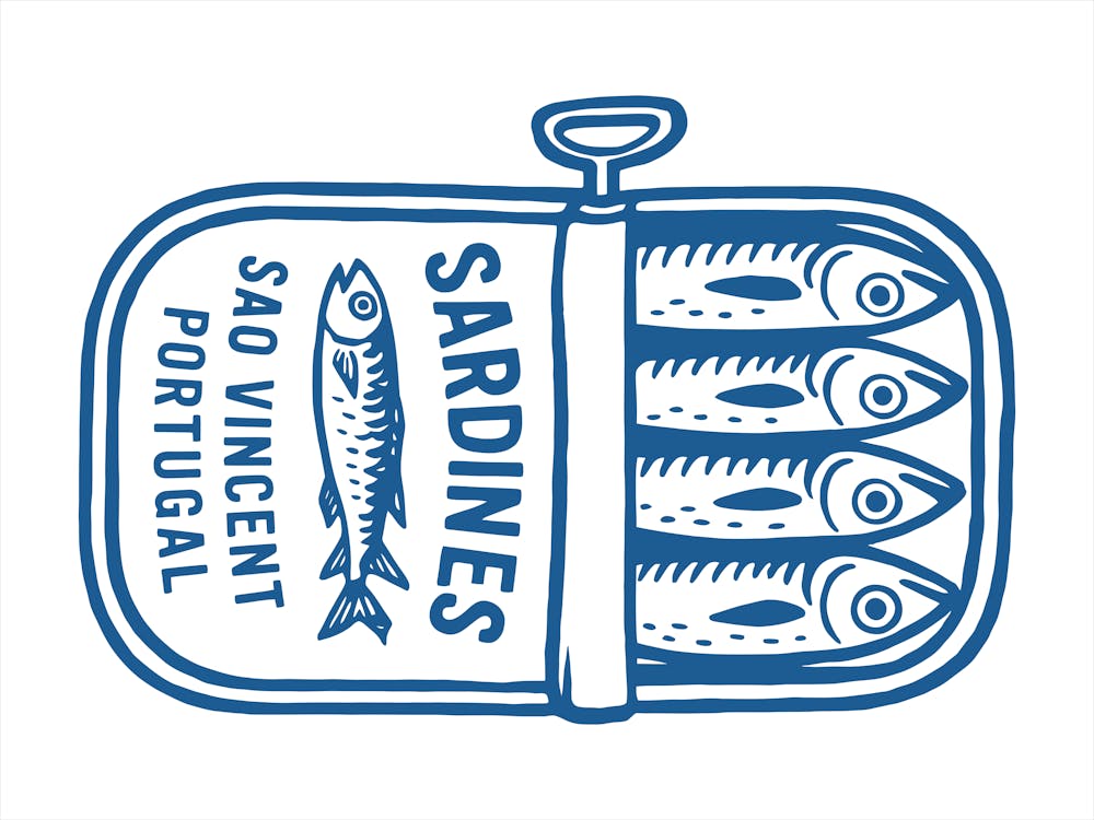 Retro Sardines Sublimation