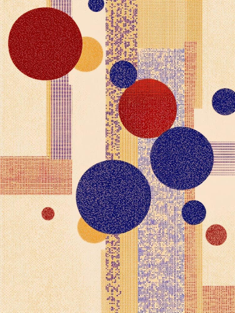 illustration featuring large and small circles 1