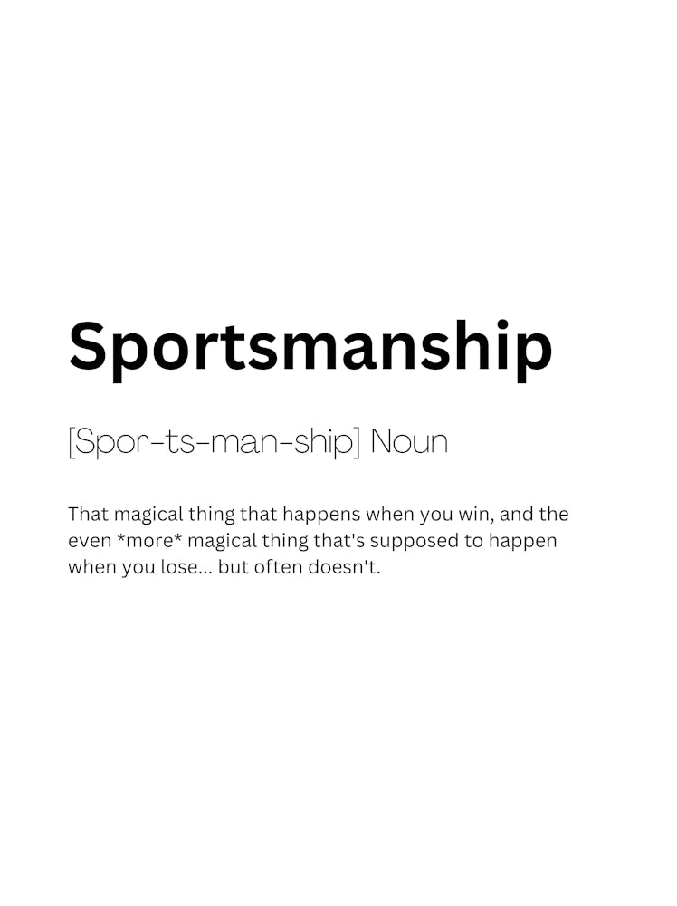Sportsmanship Definition Meaning