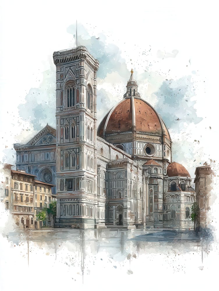 Aihrgdesign Isolated Watercolor Painting Of Italian Renaissan 63567386 6111 4689 9dd8 83408032b364 0