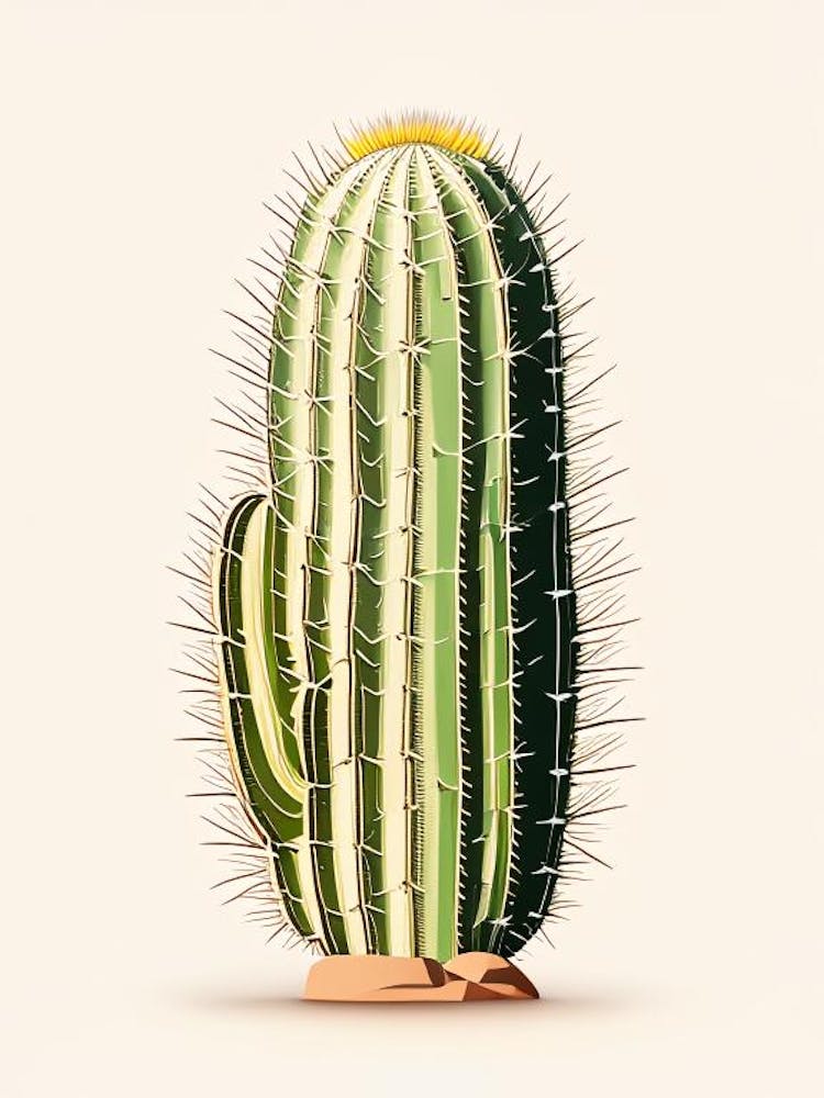 Barrel Cactus Marker Art 1