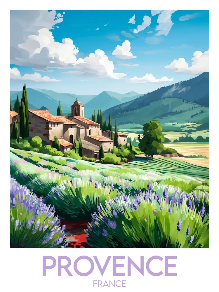Affiche de voyage Provence 1