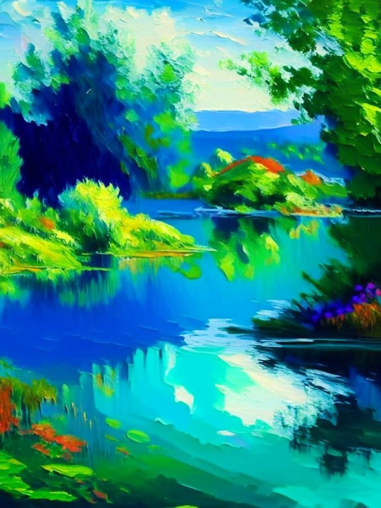 Lagoon Landscapes Waterscape Impressionism 1
