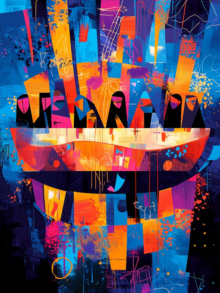 The Last Supper – Abstract Geometric Reimagined Poster