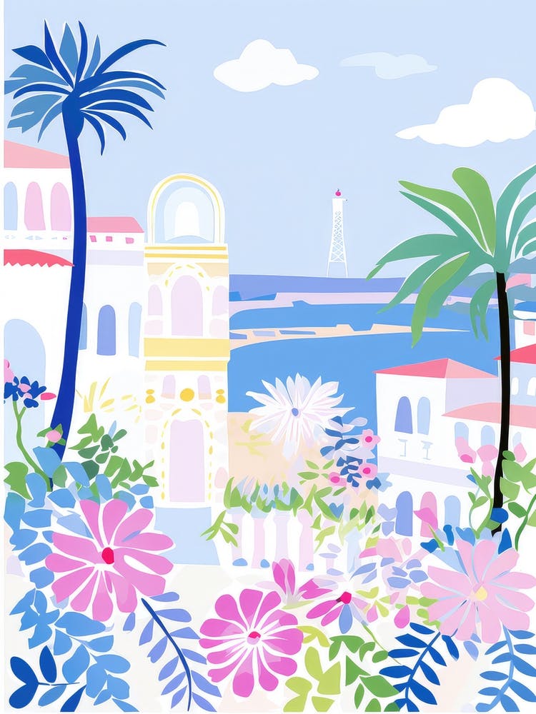 San Remo, Italien Farbenfrohe Ansicht 1