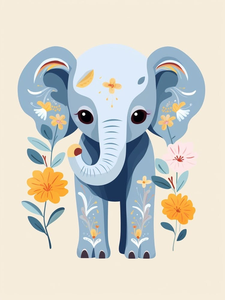 Baby Animal Illustration  Elephant 4