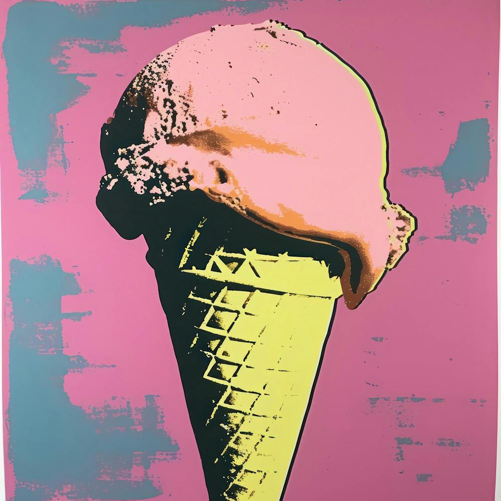 Ice Cream Cone Pop Art 2