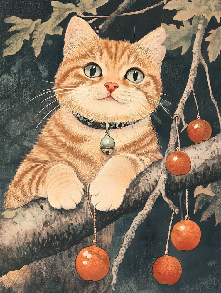 Cat In A Tree 2