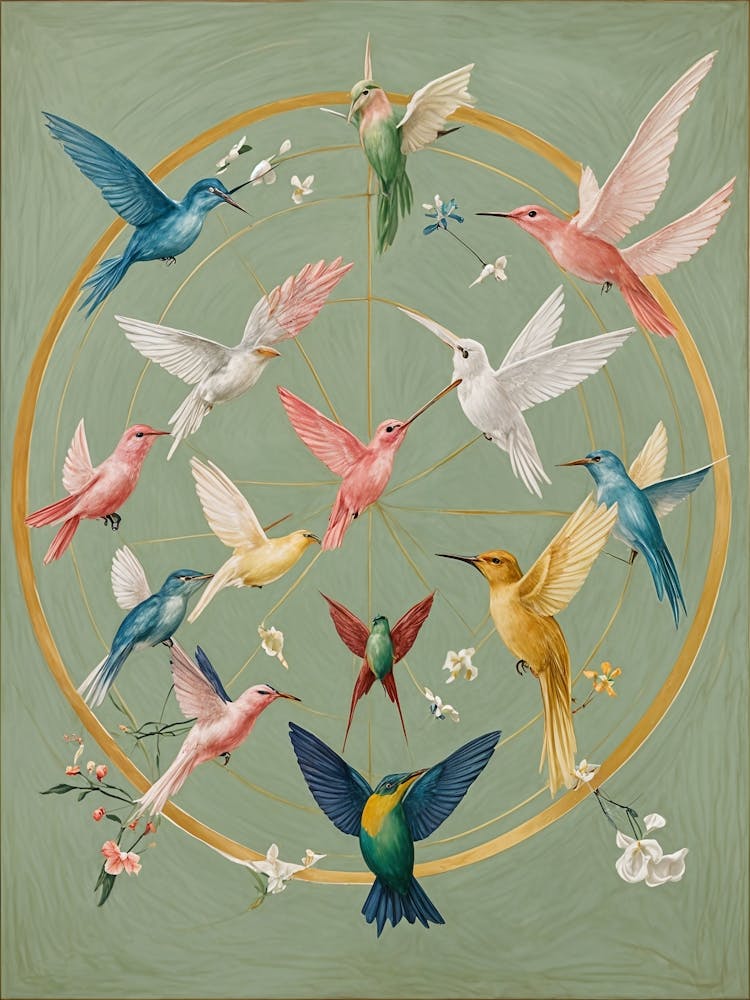 Flock of Birds In A Circle