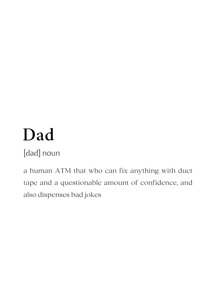 Dad Funny Definition Wall
