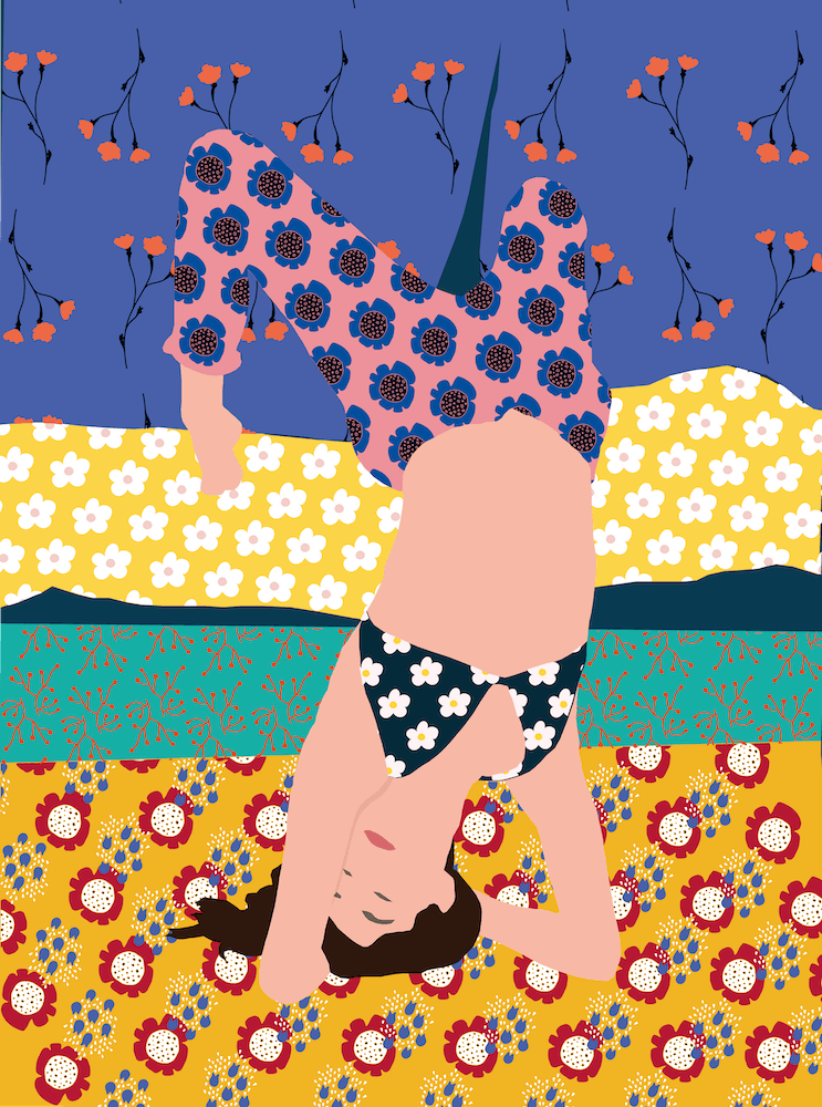 Yoga Woman Abstract