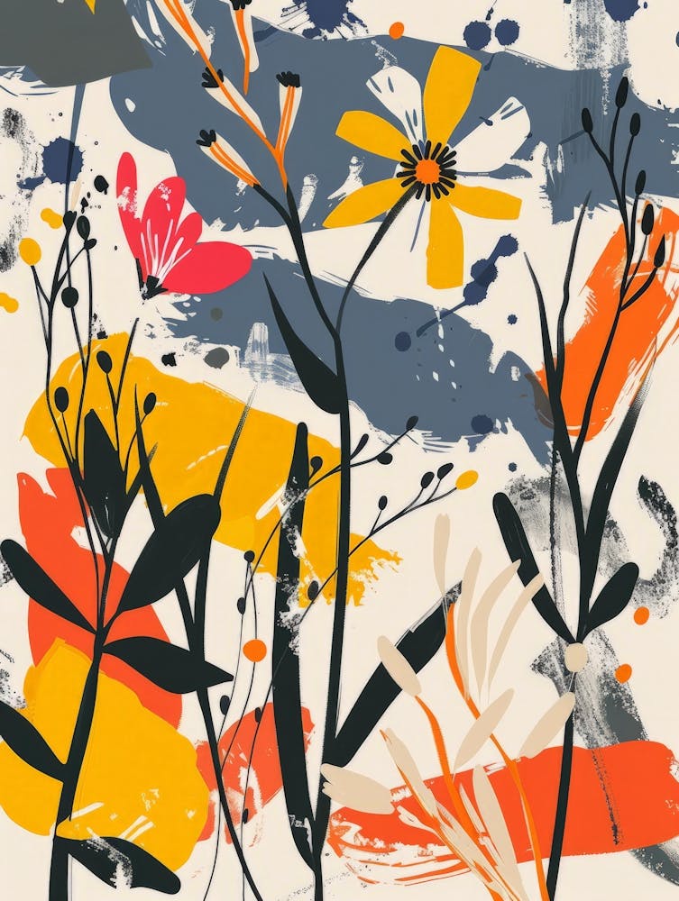 Abstract Flower Painting 3