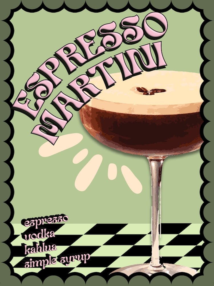 Espresso Martini Cocktail Print