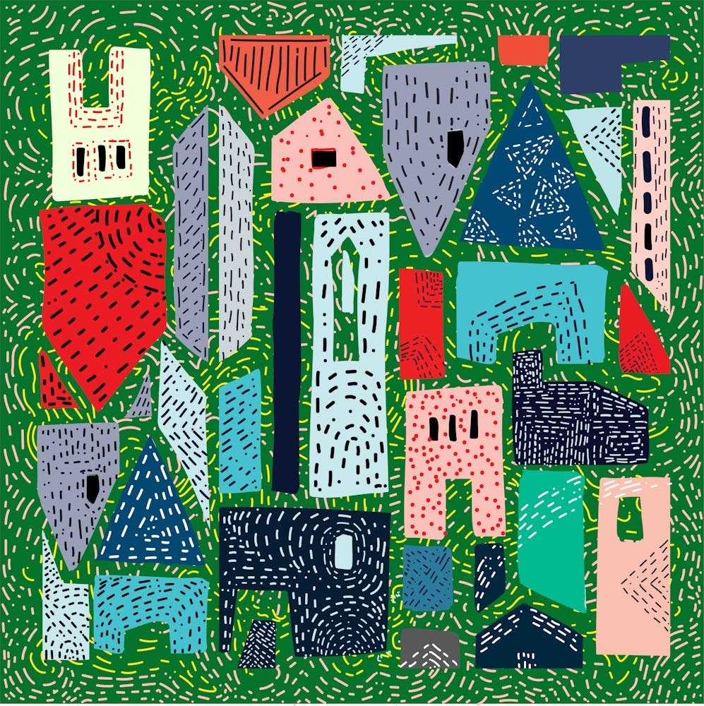 Abstract Cityscape Artwork