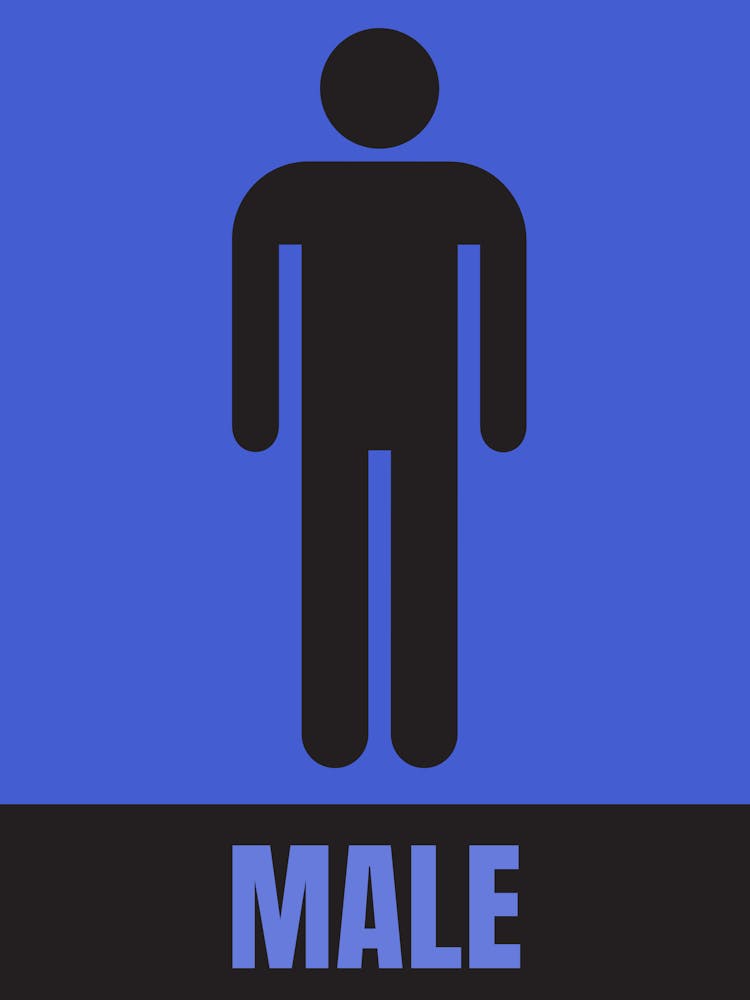 Male Bathroom Sign