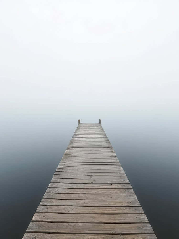 Pier In Fog