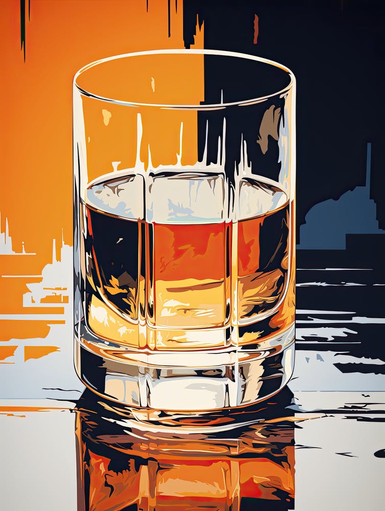 Glass Of Whiskey, Mid century 4