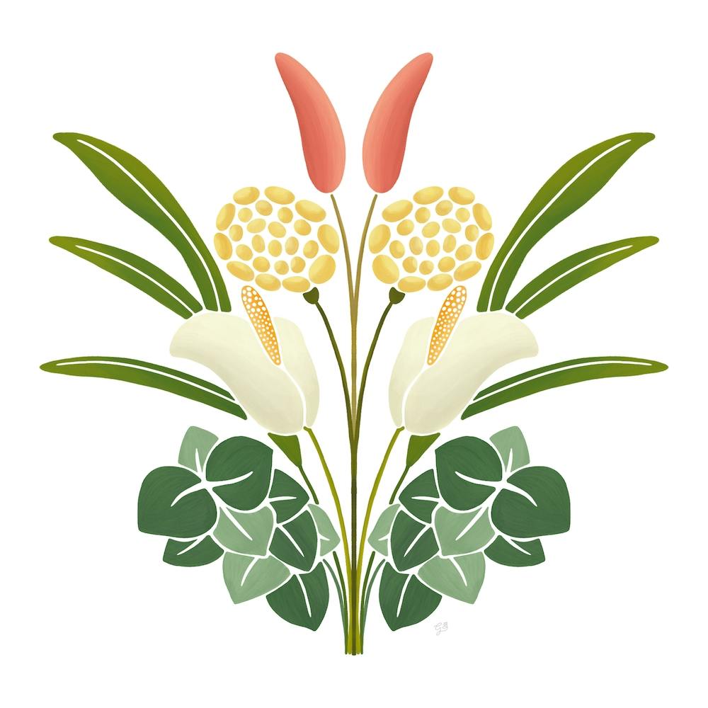 Flowers Bouquet Square