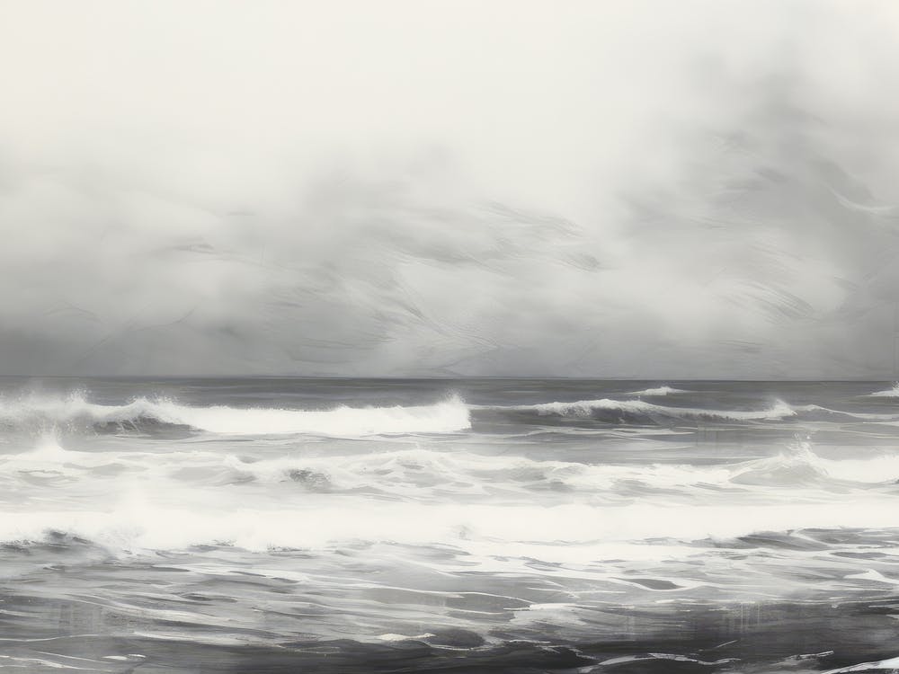 Vintage Ocean Painting