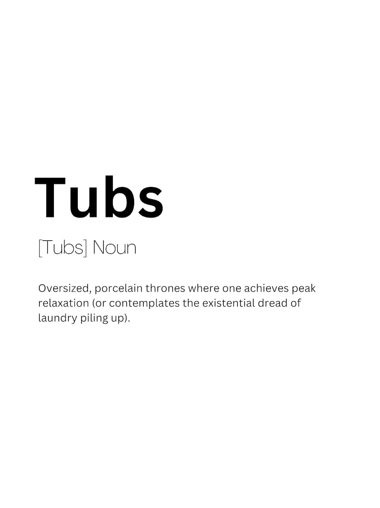 Tubs Definition Meaning