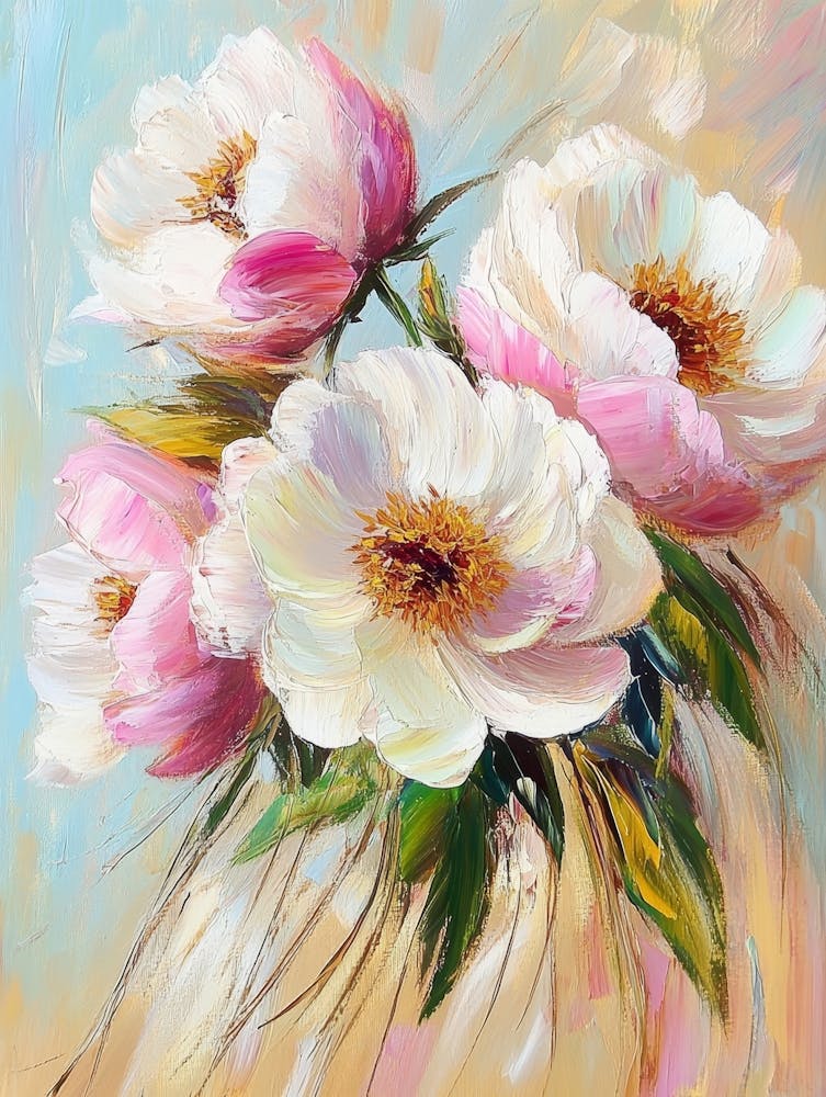 Peonies In A Vase