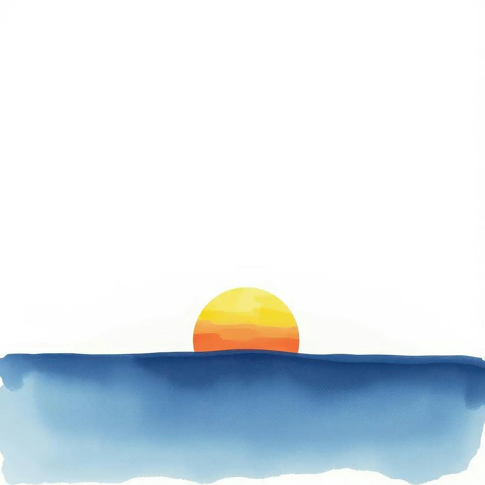 Watercolor Sunset 5