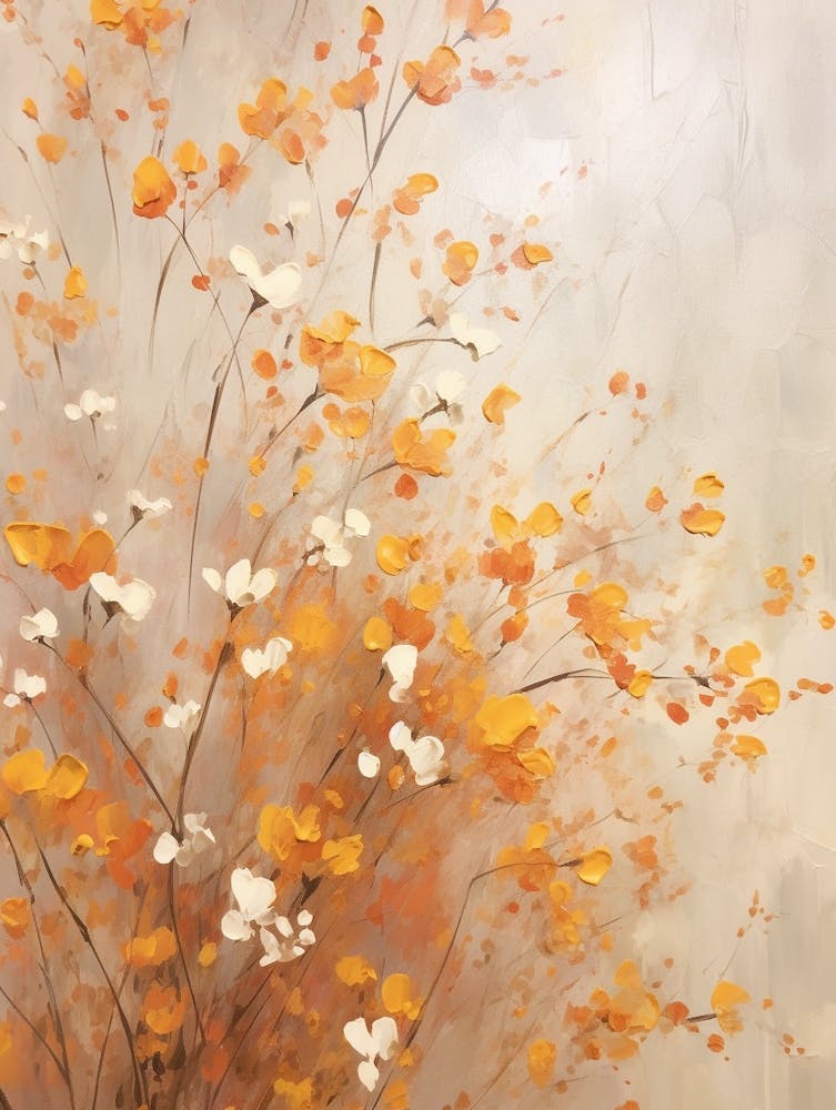 Fall Flower Painting Gypsophila Babys Breath 3