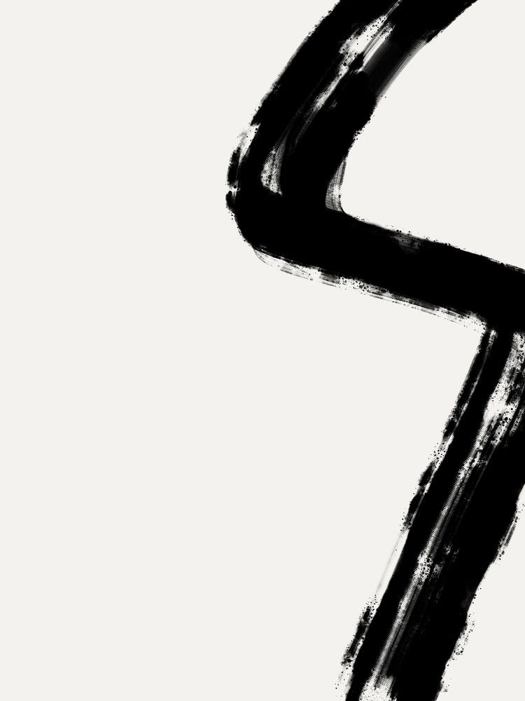 Number With Brush Strokes