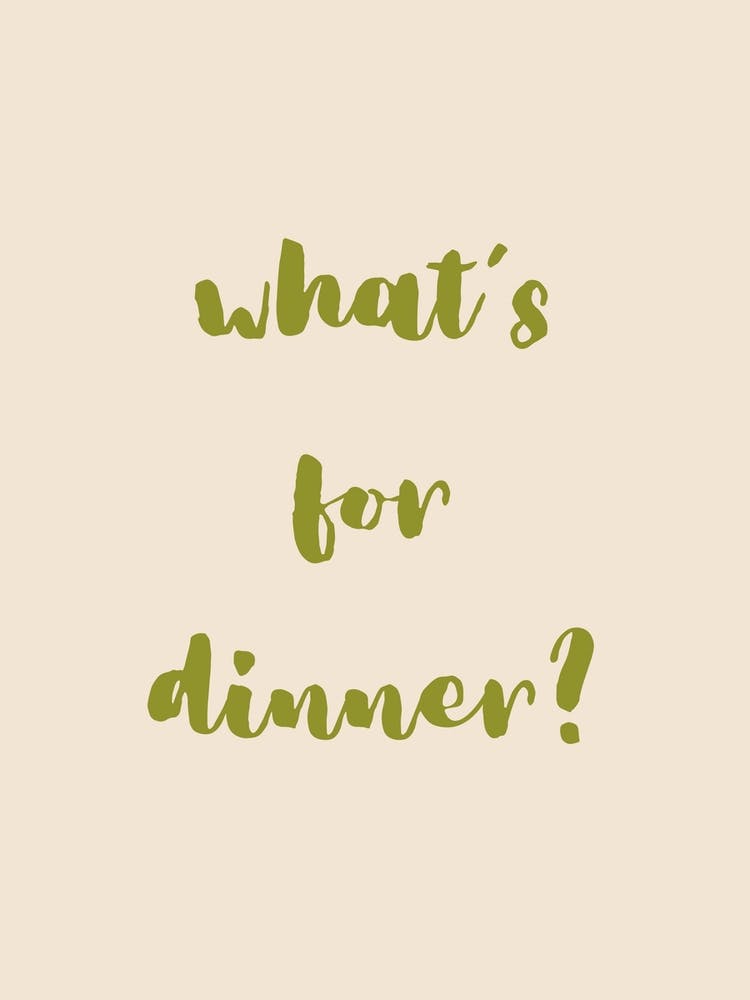 What S For Dinner Olive Green