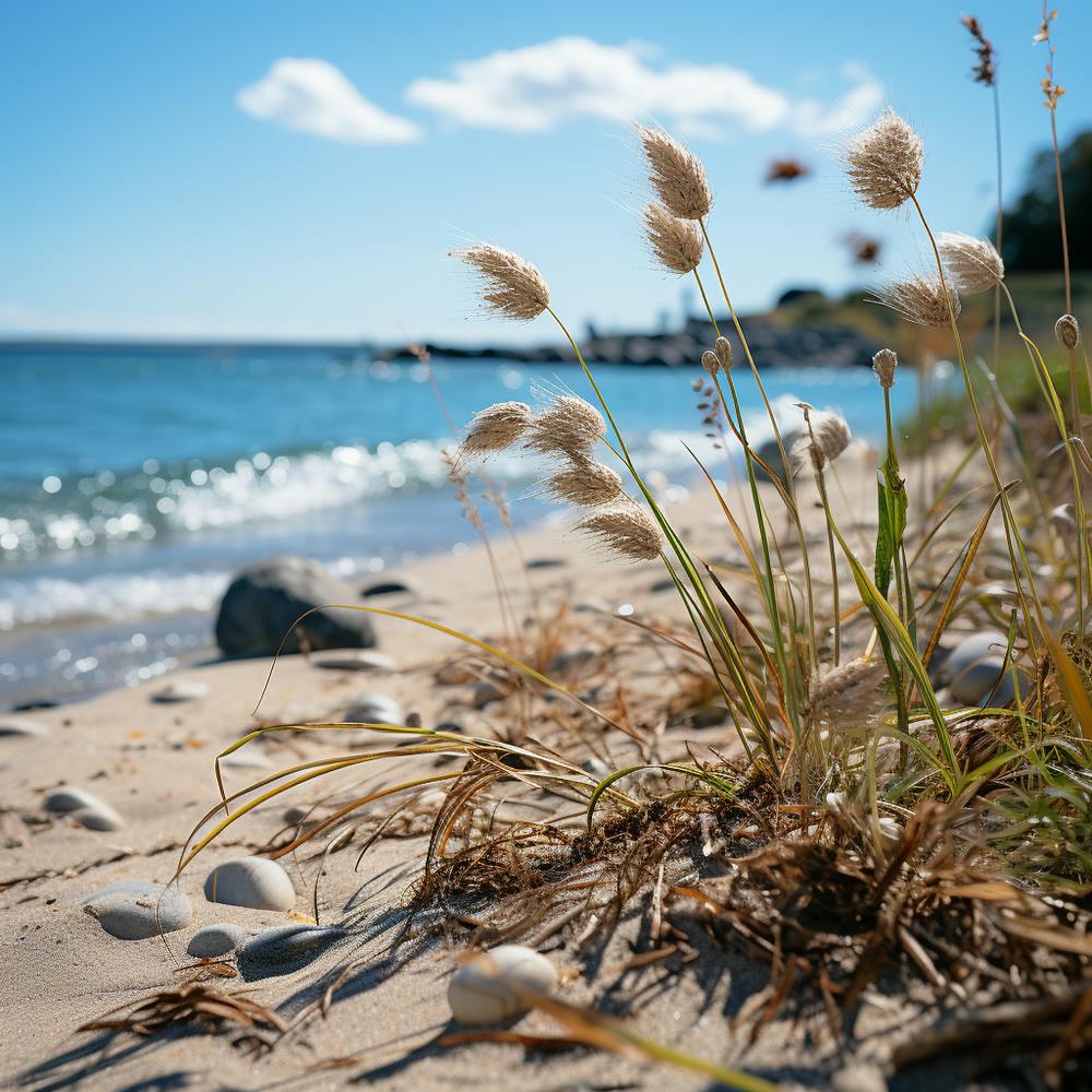 Grass On The Beach