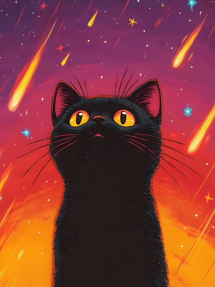 Black Cat In Space