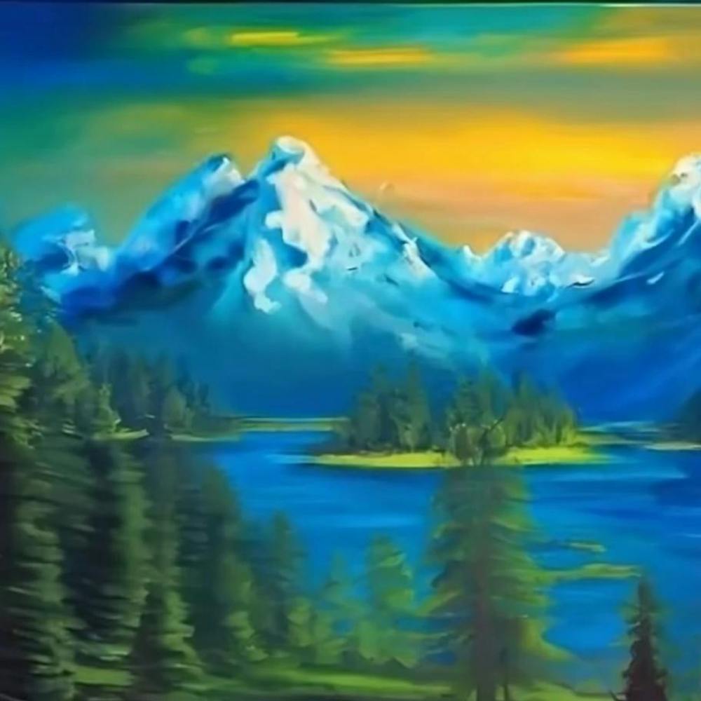 Sunset Over The Mountains 1