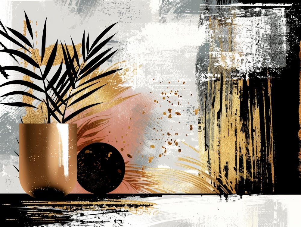 Gold Abstract Painting