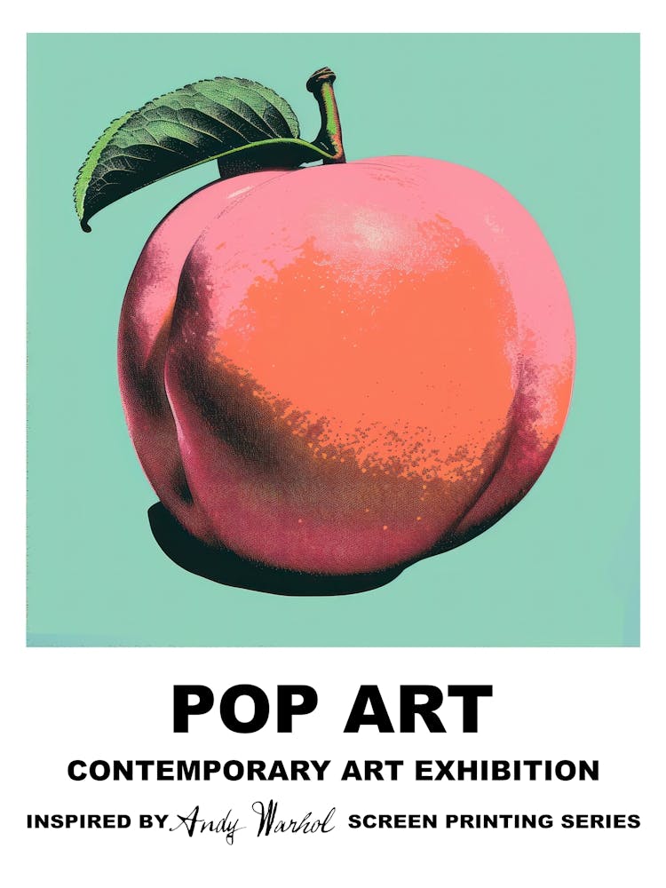 Poster Big Peach Pop Art 4