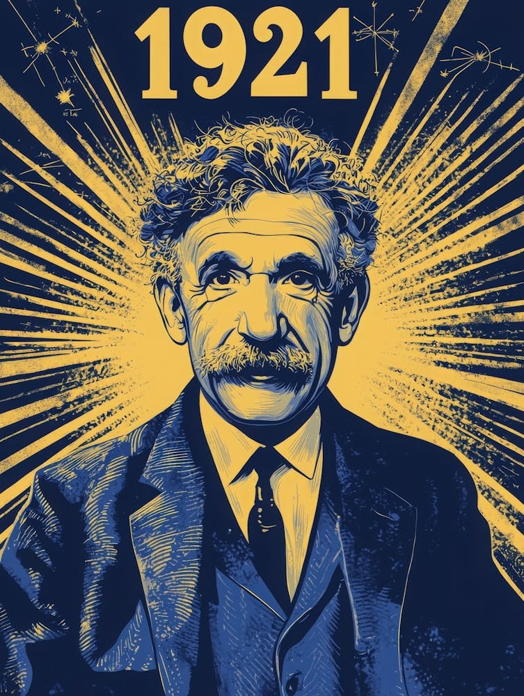 Aihrgdesign A Vintage Poster Celebrating Albert Einsteins Nob A0c04391 3511 4893 B1e3 1c43434b9eba 1