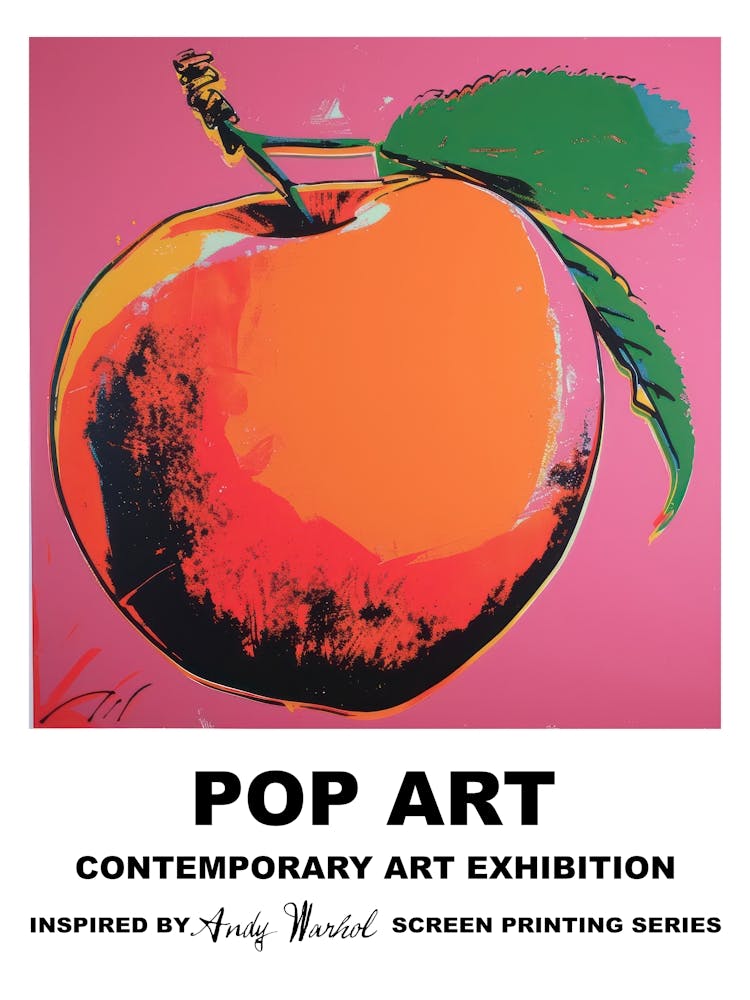 Poster Big Peach Pop Art 1