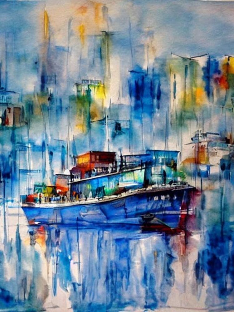 Port Of Kolkata India Abstract Block harbour
