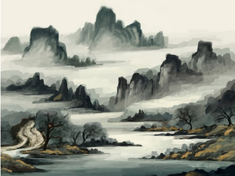Peinture de Paysage Chinois