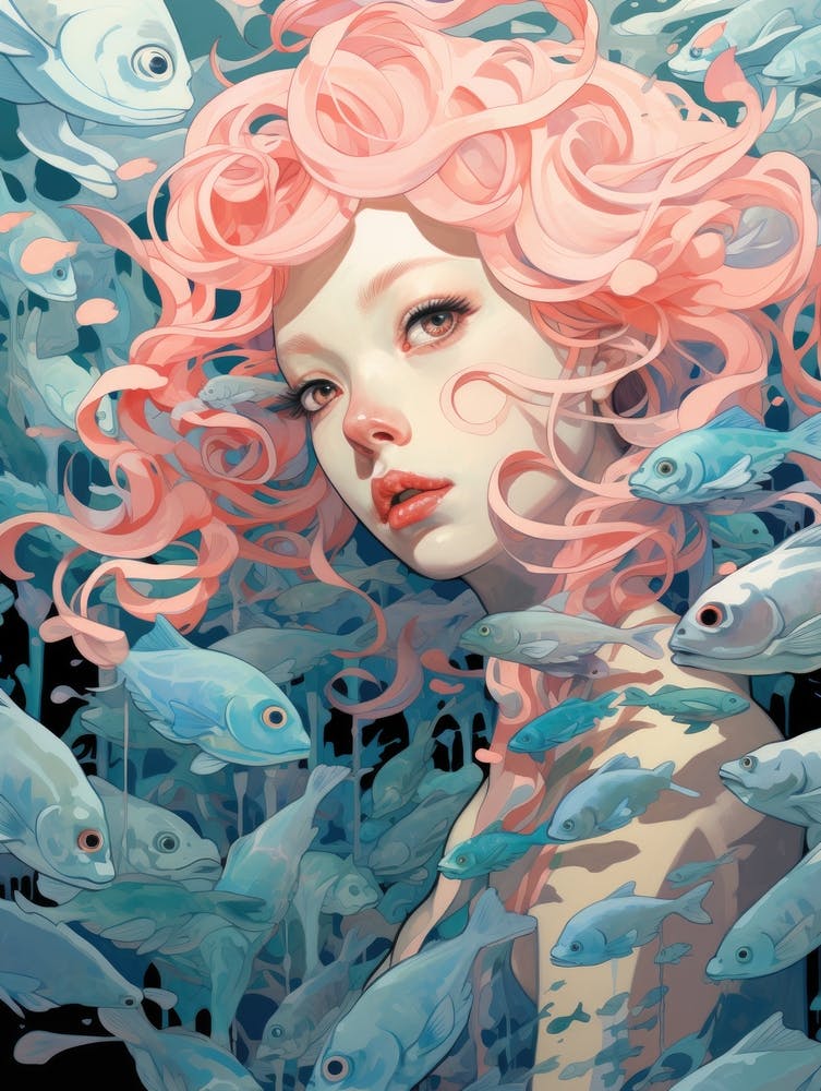 Girl With Pink Hair 1