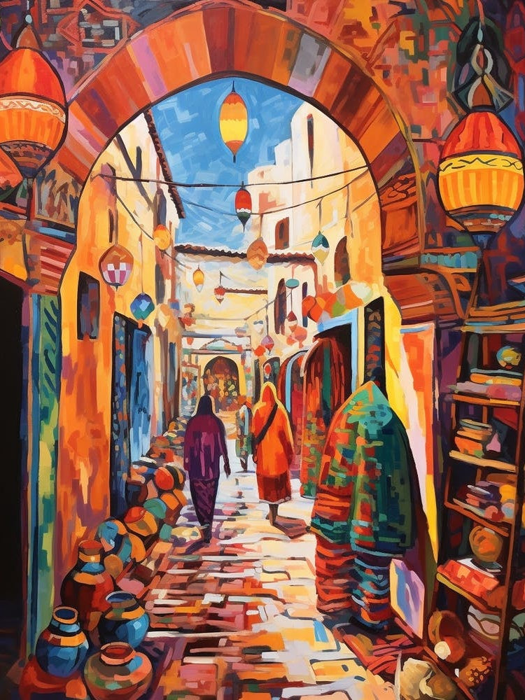 Marrakech Morocco 4 Fauvist Painting