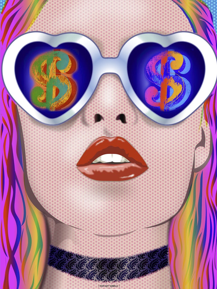 BRIDE FOR RENT | LOVE FOR MONEY |POP ART Vectorial creation. THE BEST OF POP ART, NOW IN DIGITAL VERSIONS! Prints with bright colors, sharp images and high image resolution.