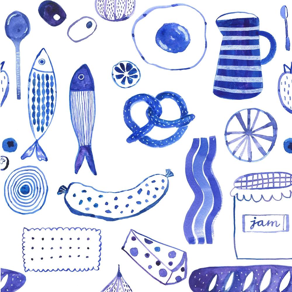 Charcuterie Blue Square