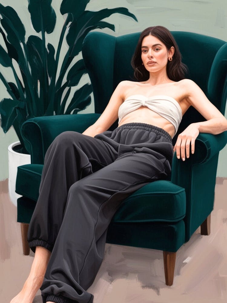 Portrait Of A Woman In A Chair 1