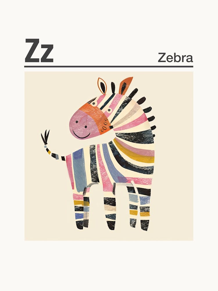 Animals Alphabet Zebra 2