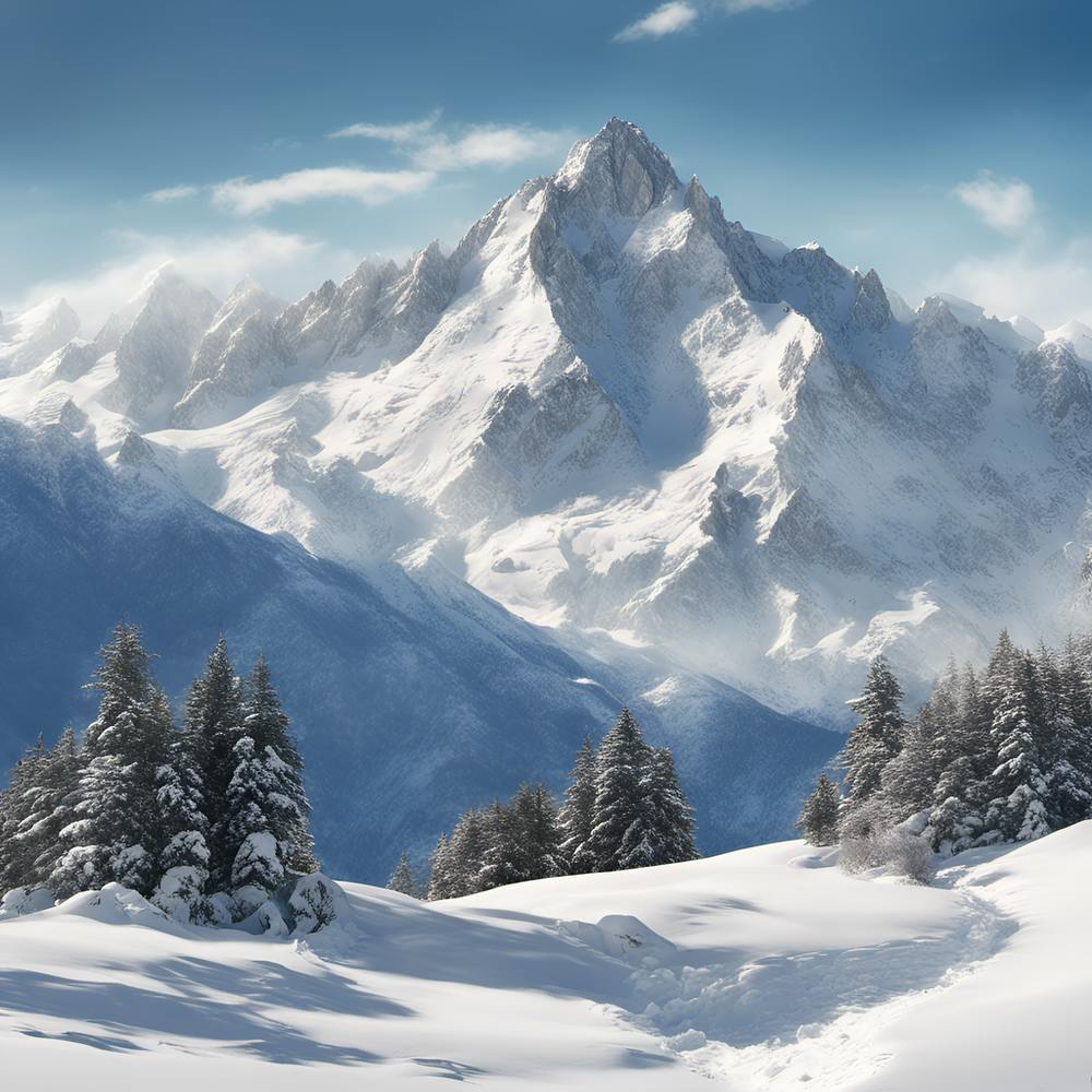 Schneebedeckte Berge