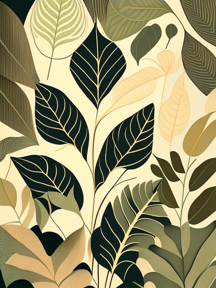 Leaf Pattern Rousseau Inspired 2
